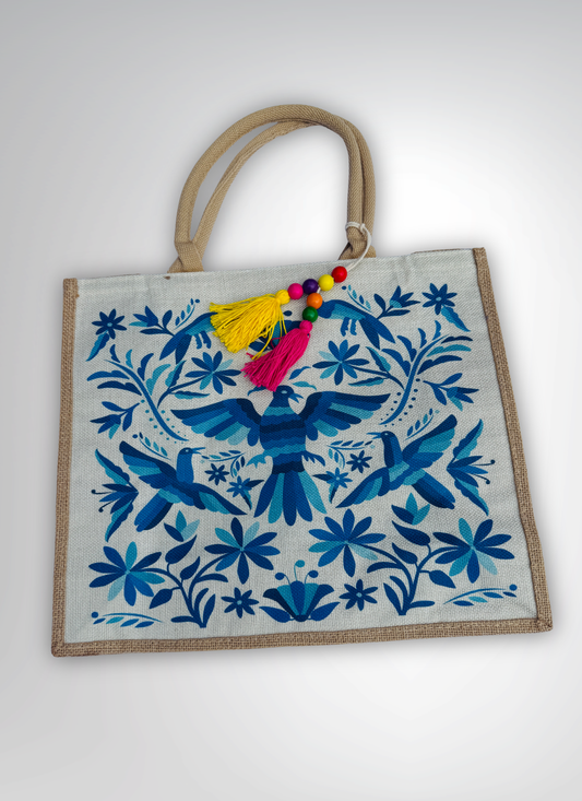 Elegant and Eco-Friendly Tote Bag Blue Bird