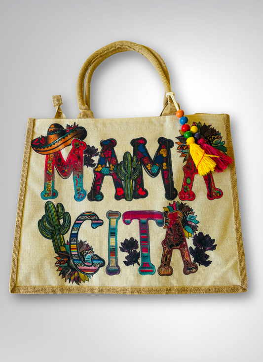 Mama-Cita Design Tote Bag – Eco-Friendly Tote with Vibrant