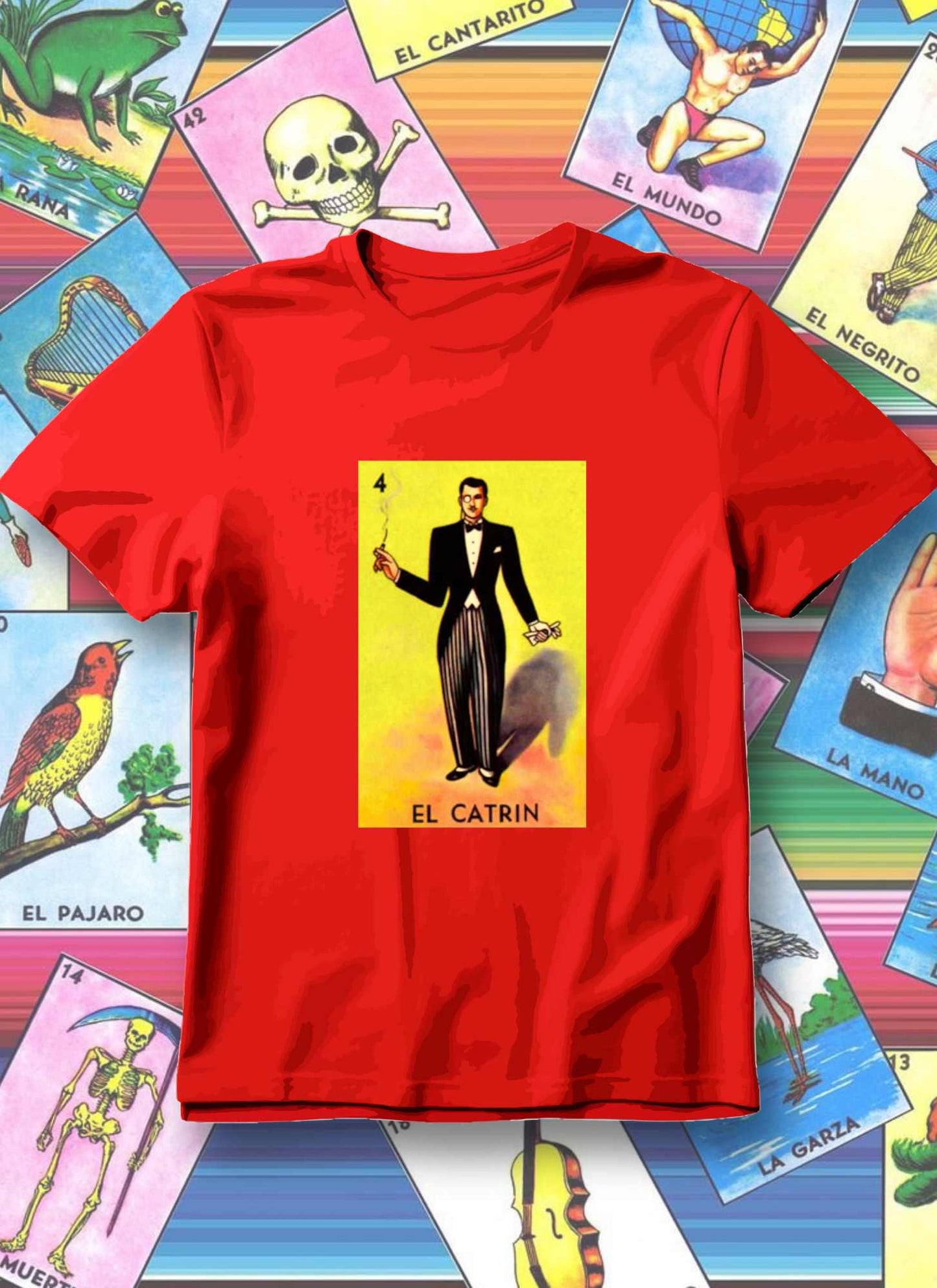 El Catrin – Lotería Card T-Shirt Collection