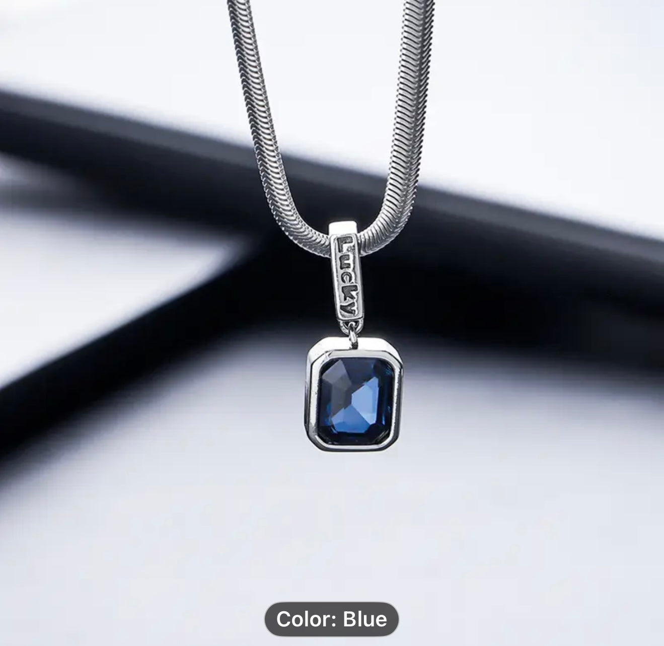 blue pendant