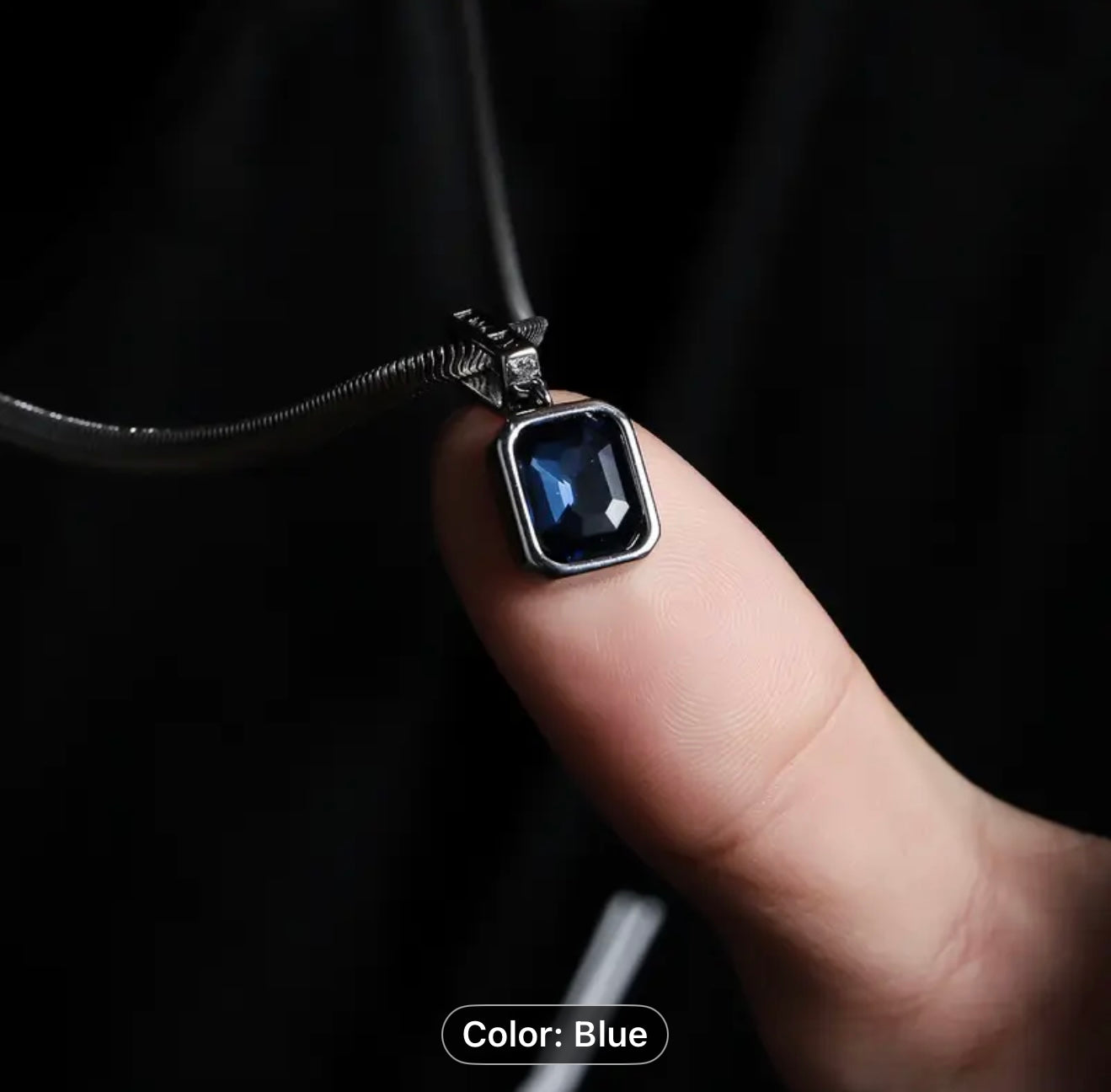 blue pendant