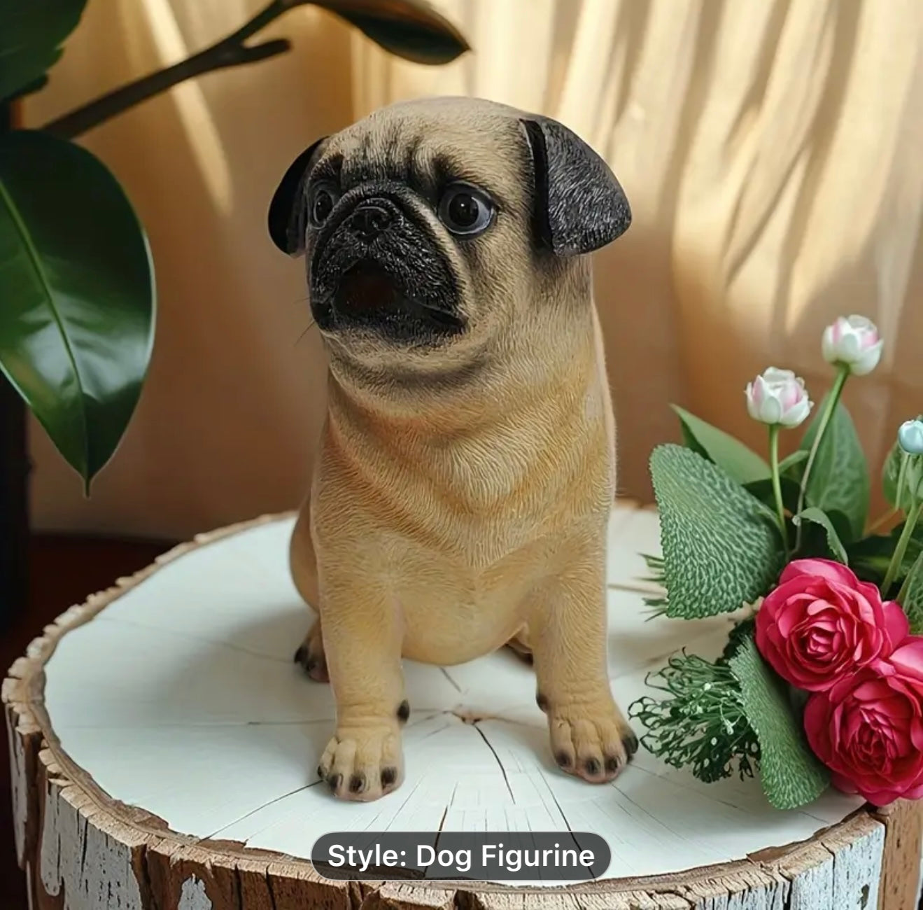 Miniature Pug figurine - perfect for you living room decor